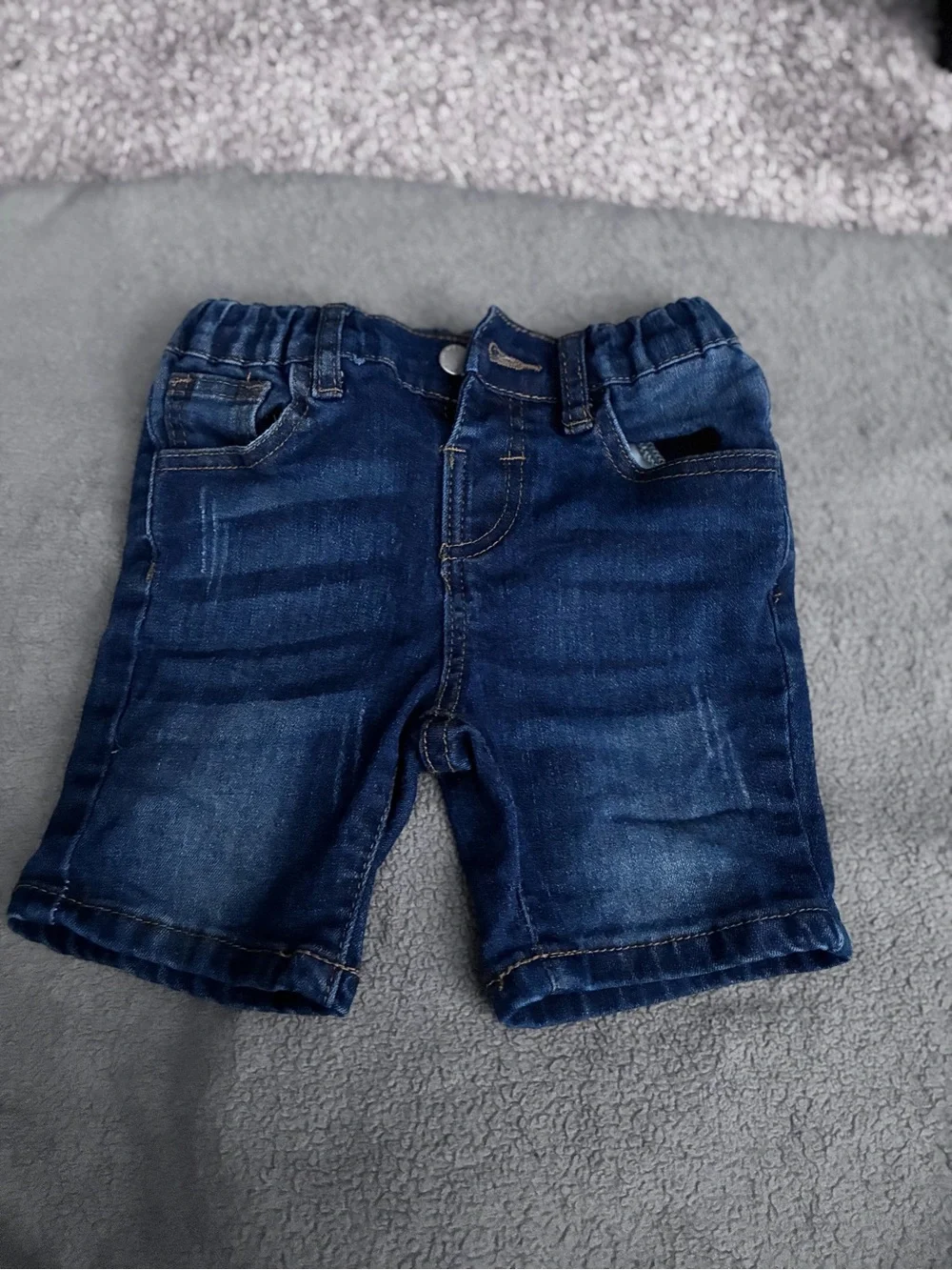 SHEIN Dark Blue Kids Denim Shorts